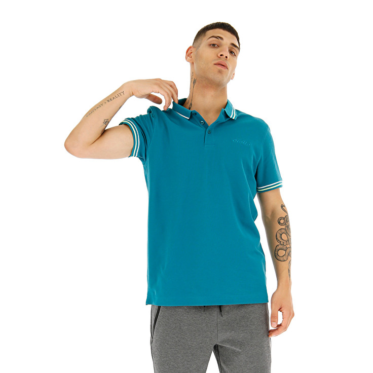 Lotto Polo Classica Pq Camisetas Hombre - Azules - Colombia FNWTISL-52